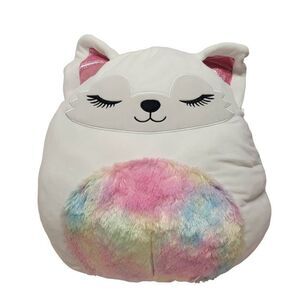 NWT Squishmallows 16" GRACELYNN Soft Plush White Fox
